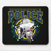 Motorrad-Polizei Mousepad (Vorne)