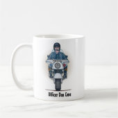Motorrad-Polizist-Tasse Kaffeetasse (Links)