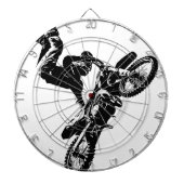Motorrad-Pop-Kunst Motorrad-Akrobatik Dartscheibe (vorne)