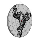 Motorrad-Pop-Kunst Motorrad-Akrobatik Dartscheibe (Vorderseite Links)