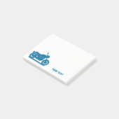 Motorrad Post-it Klebezettel (angewinkelt)