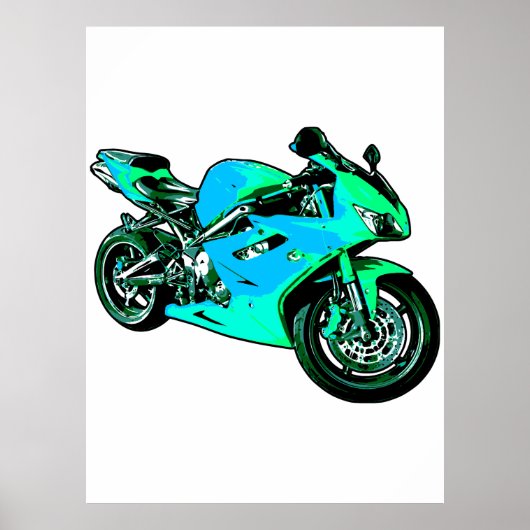 Motorrad Poster (Vorne)