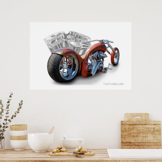 Motorrad Poster (Küche)