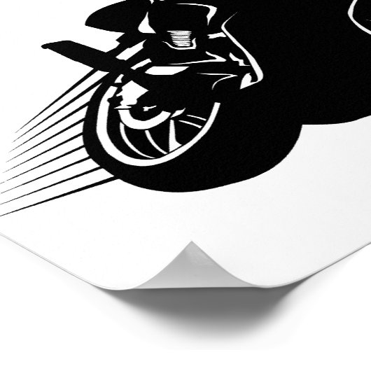 Motorrad Poster (Ecke)