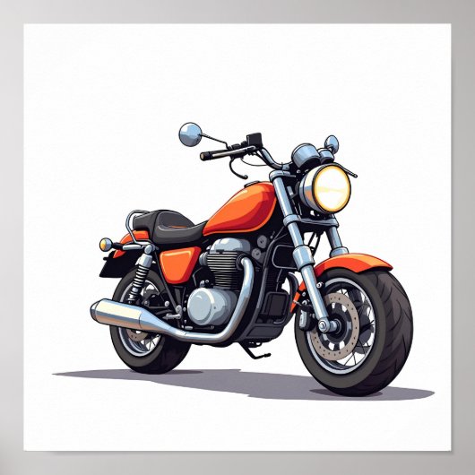 Motorrad Poster (Vorne)