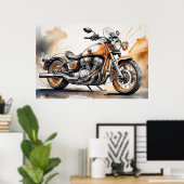 Motorrad-Poster Poster (Heimbüro)