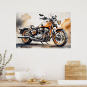 Motorrad-Poster Poster (Küche)