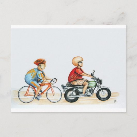 Motorrad Postkarte (Vorderseite)