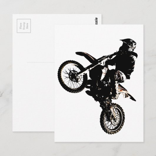 Motorrad Postkarte (Vorne/Hinten)