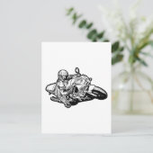 Motorrad Postkarte (Stehend Vorderseite)