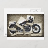 Motorrad Postkarte (Vorne/Hinten)