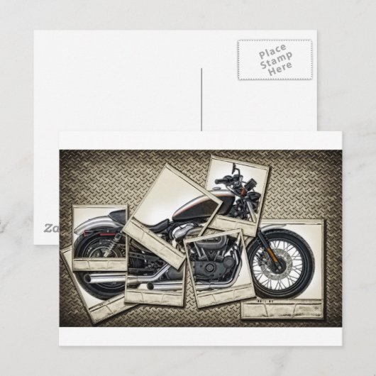 Motorrad Postkarte (Vorne/Hinten)