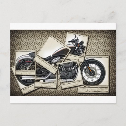 Motorrad Postkarte (Vorderseite)