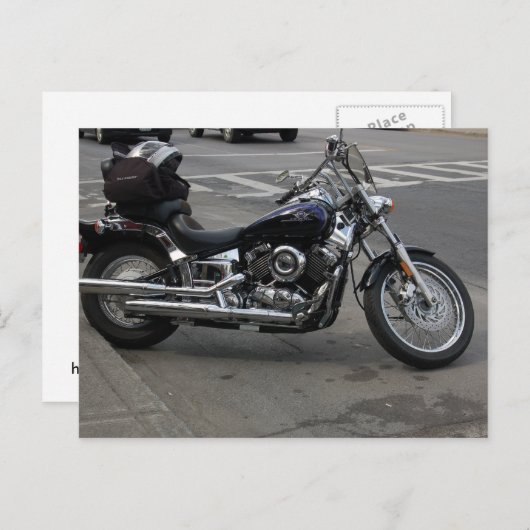 Motorrad Postkarte (Vorne/Hinten)