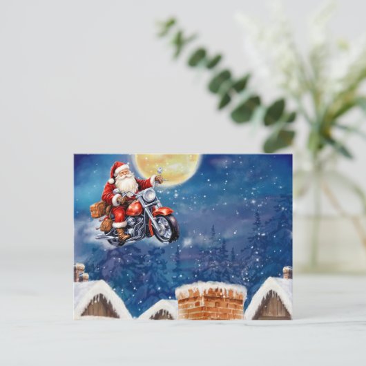 Motorrad Postkarte (Stehend Vorderseite)