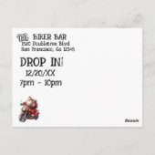 Motorrad Postkarte (Rückseite)