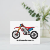 Motorrad Postkarte (Stehend Vorderseite)