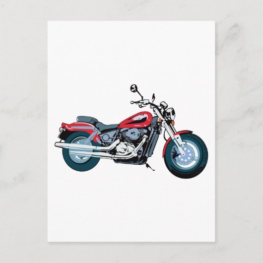 Motorrad Postkarte (Vorderseite)