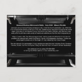 Motorrad-Postkarte Einladungspostkarte (Rückseite)