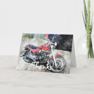 Motorrad-Power-Geschenk Dankeskarte