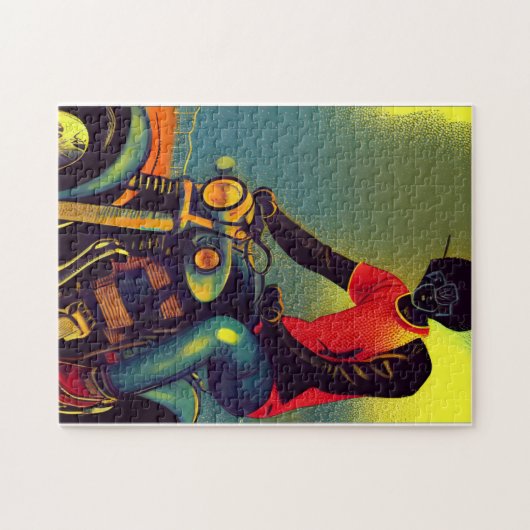 Motorrad Puzzle (Horizontal)