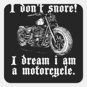 Motorrad Quadratischer Aufkleber