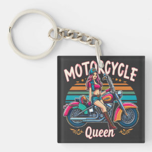 Motorrad Queen Nice Biker Girl Geschenk Motorradfa Schlüsselanhänger