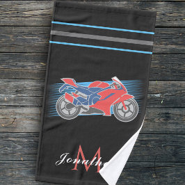 Motorrad-Racing Motorrad Initial & Name Sport Handtuch