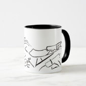 Motorrad-Racing Street Bike Tasse (VorderseiteRechts)