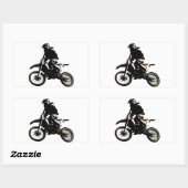 Motorrad Rechteckiger Aufkleber (Blatt)