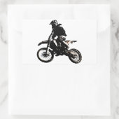 Motorrad Rechteckiger Aufkleber (Tasche)
