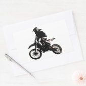 Motorrad Rechteckiger Aufkleber (Umschlag)