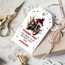 Motorrad Red Dirt Bike Geburtstag Vielen Dank Geschenkanhänger