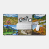 Motorrad-Reise 6 Foto Leichter Upload Urlaub Schreibtischunterlage (Tastatur & Maus)