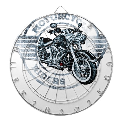 Motorrad-Reiter-Radfahrer Dartscheibe (vorne)