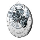 Motorrad-Reiter-Radfahrer Dartscheibe (Vorderseite rechts)