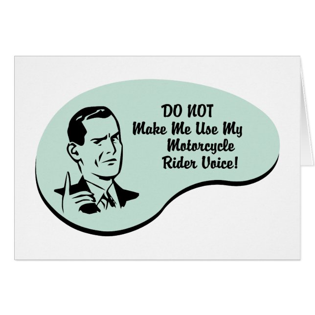 Motorrad-Reiter-Stimme (Vorderseite (Horizontal))