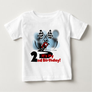 Motorrad-Rennen 2. Geburtstag Tshirts und Geschenk