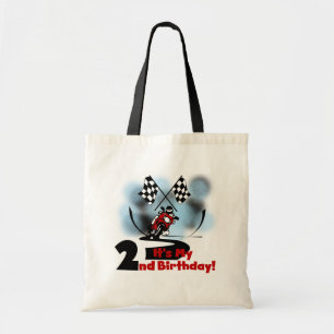 Motorrad-Rennen 2. Geburtstag Tshirts und Geschenk Tragetasche