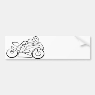 Motorrad Rennen fahren Autoaufkleber