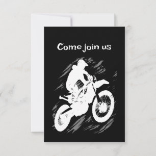 Motorrad-Rennen in Motocross Einladung
