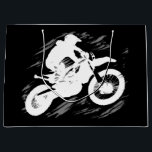 Motorrad-Rennen in Motocross Große Geschenktüte<br><div class="desc">Motorrad-Rennen in Motocross</div>