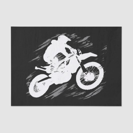 Motorrad-Rennen in Motocross Seidenpapier (Vorderseite)