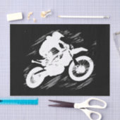 Motorrad-Rennen in Motocross Seidenpapier (Handwerk)