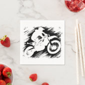 Motorrad-Rennen in Motocross Serviette (Beispiel)