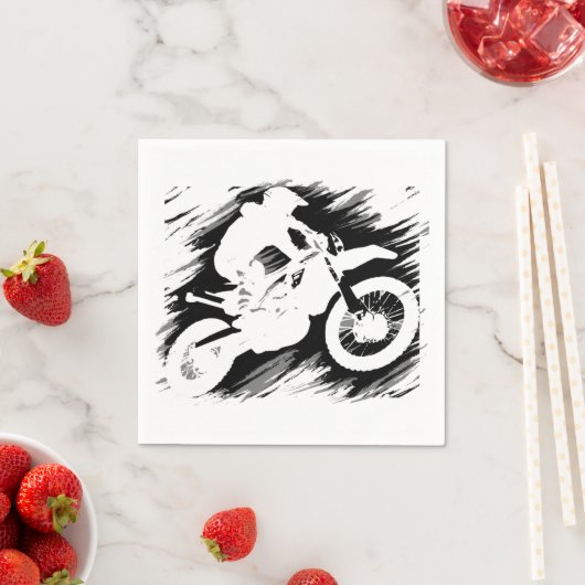 Motorrad-Rennen in Motocross Serviette (Beispiel)