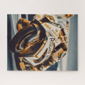 Motorrad-Rennläufer Puzzle (Horizontal)