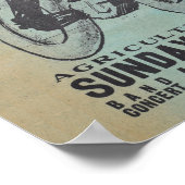 Motorrad-Rennposter Poster (Ecke)