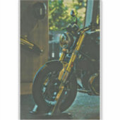Motorrad-Retro-Geschenk Aufkleber (Vorderseite)