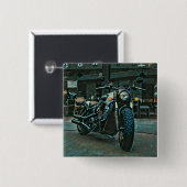 Motorrad-Retro-Geschenk Button (Vorne & Hinten)